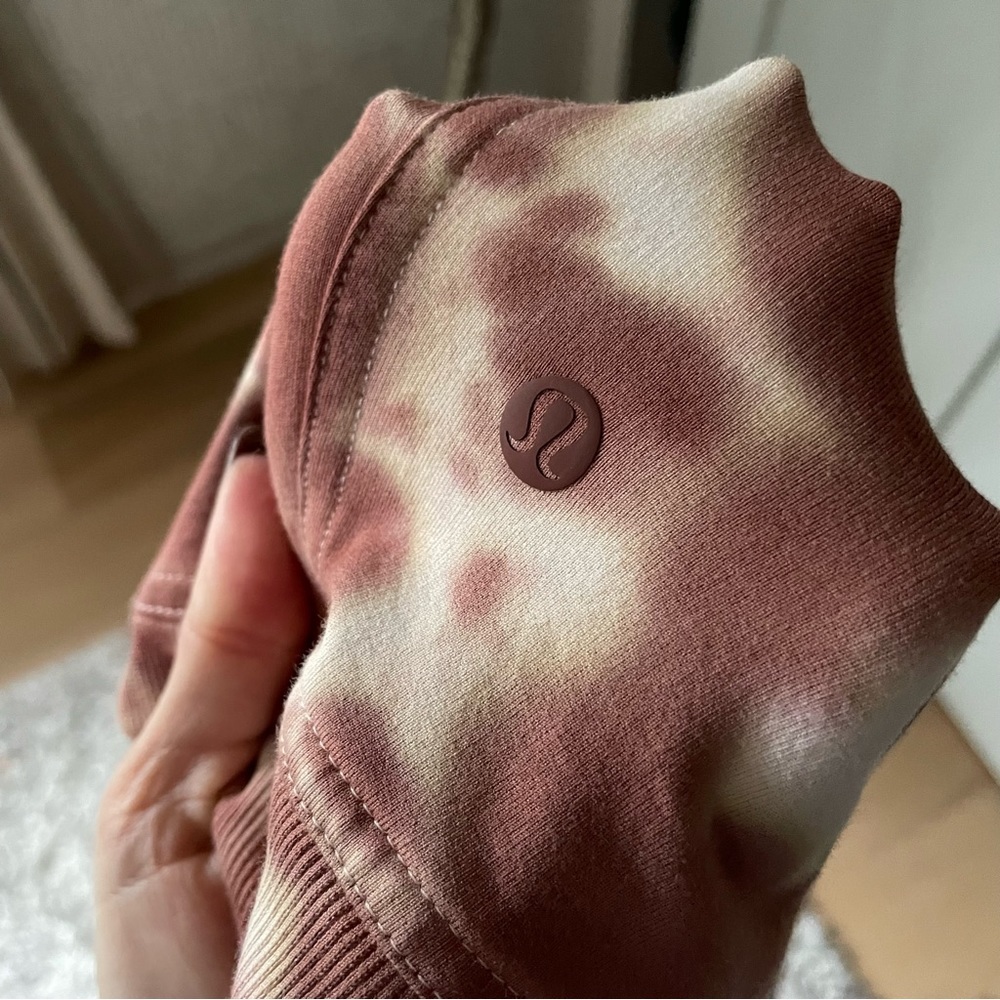 🌟 Lululemon All Yours Hoodie Earth Dye Size 10 in Clay - Picture 3 of 7